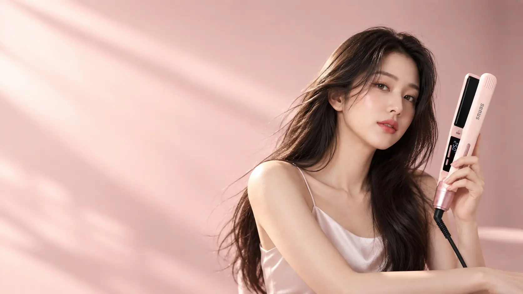 Catokan Senus InfraGlow warna pink dengan layar suhu digital